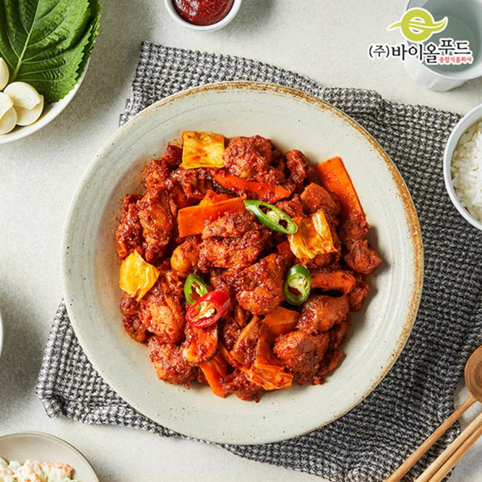 [THE진한] 40년전통! 100%닭다리살 양념 닭갈비 300g